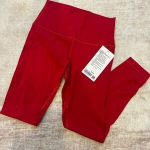 Lululemon Athletica Align High Rise Leggings 25” in Dark Red